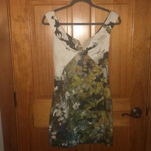 Black Halo Floral Multi Watercolor Cocktail Dress